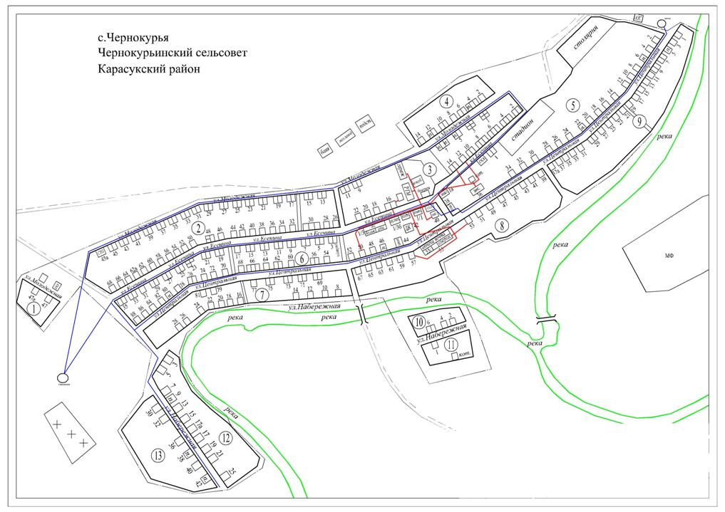 Схема села. Схема водопровода в селе. Село Чернокурья Карасукский район. Схема водопровода села Черемуховка. Схема водопровода села Малячкино.